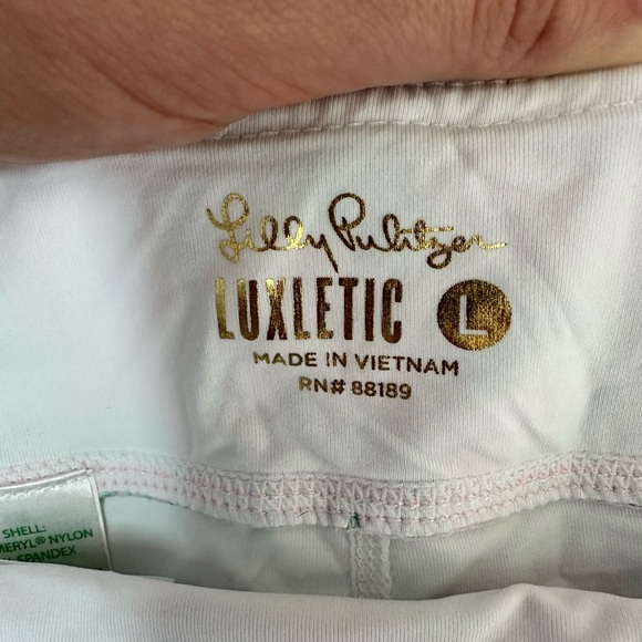 Lilly Pulitzer Luxletic Skort Pink and Green Size Large - Picture 3 of 3